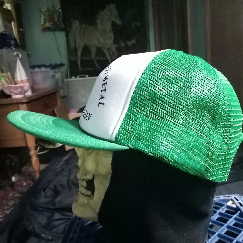 Deadstock Vintage West Coast Sheet Metal Snap Trucker Hat Cap